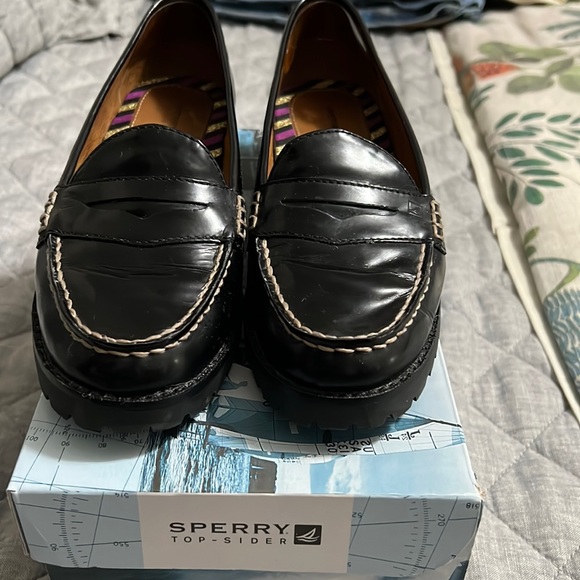 Sperry Shoes - Sperry black patent loafers